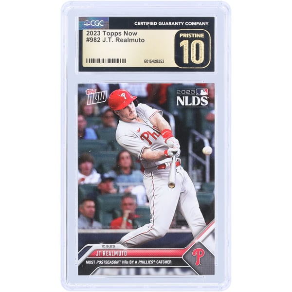 MLB J.T. Realmuto Signed Trading Cards, Collectible J.T. Realmuto 