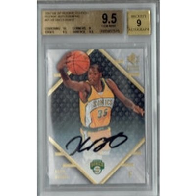 Autographed Kevin Durant NBA Trading Cards, Autographed Trading 