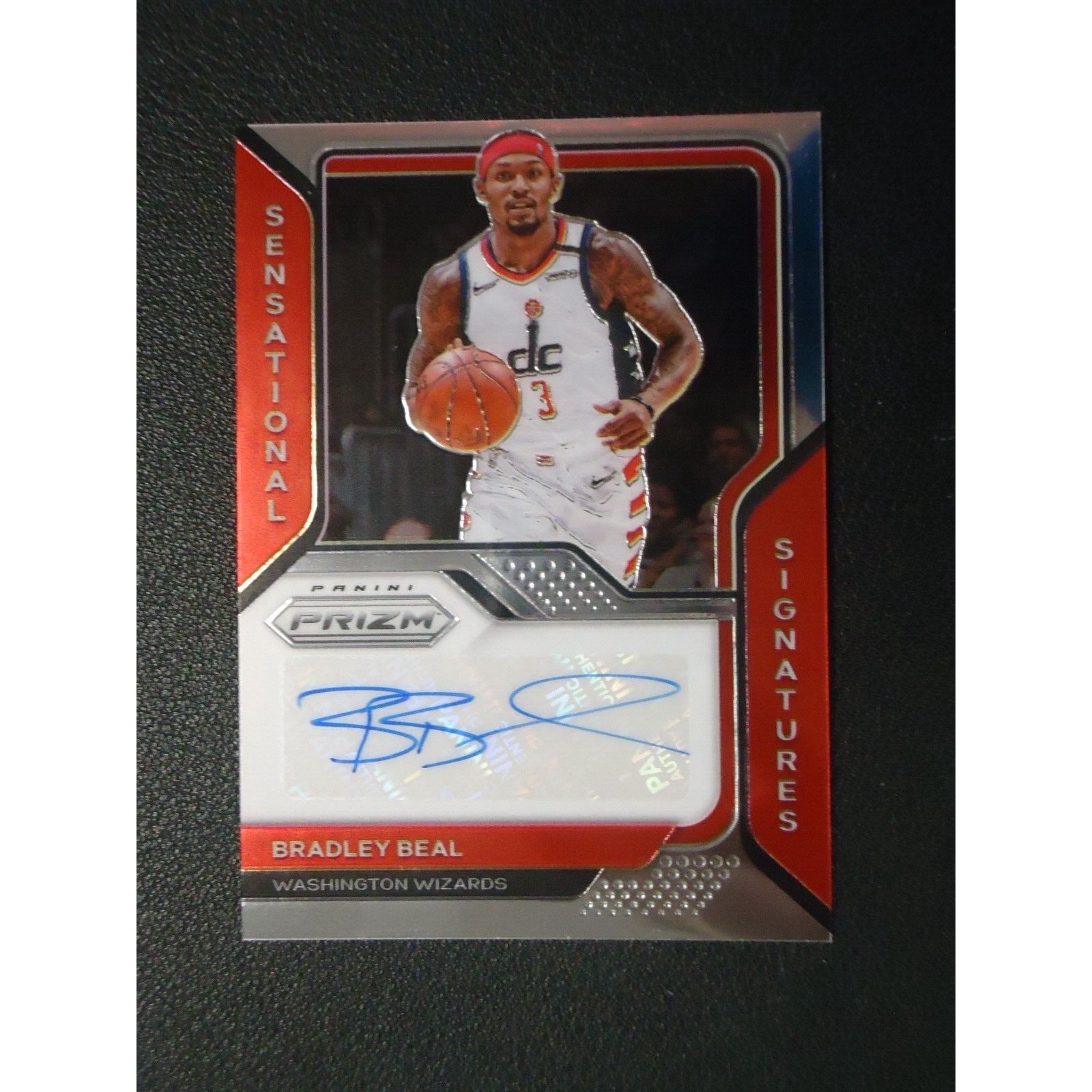 Bradley Beal 2020-21 PANINI PRIZM SENSATIONAL SIGNATURES Card #SSBBL