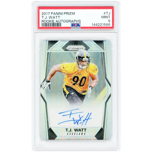 NFL T.J. Watt Signed Trading Cards, Collectible T.J. Watt Signed 