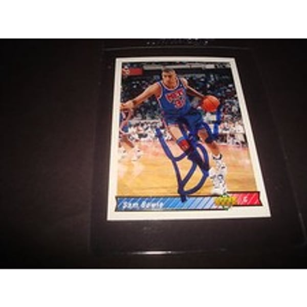 1992-93 UPPER DECK SAM BOWIE NETS Kentucky SIGNED AUTHENTIC 