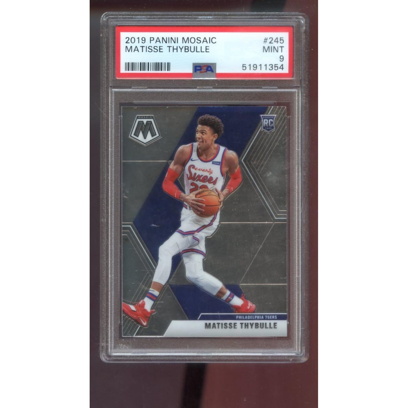2019-00 Panini Mosaic #245 Matisse Thybulle ROOKIE RC PSA 9 Graded 