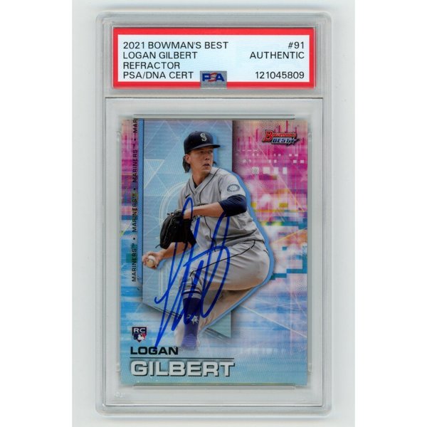 MLB Logan Gilbert Signed Trading Cards, Collectible Logan Gilbert 