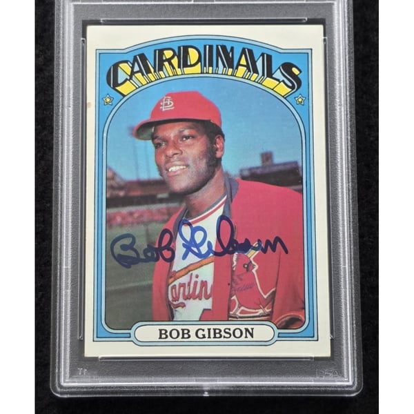 Bob Gibson Memorabilia, Bob Gibson Collectibles, Verified Signed 