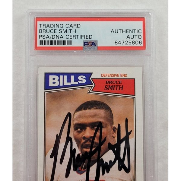 NFL Bruce Smith Signed Trading Cards, Collectible Bruce Smith 