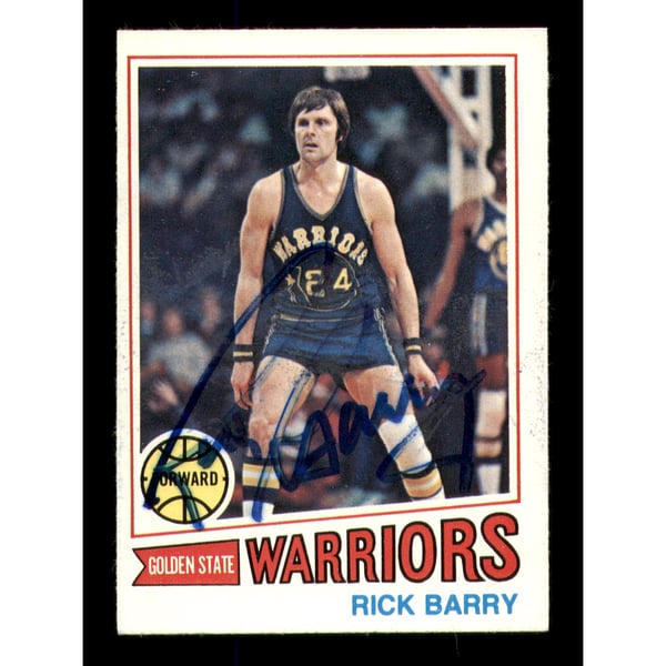 NBA Rick Barry Signed Trading Cards, Collectible Rick Barry Signed 