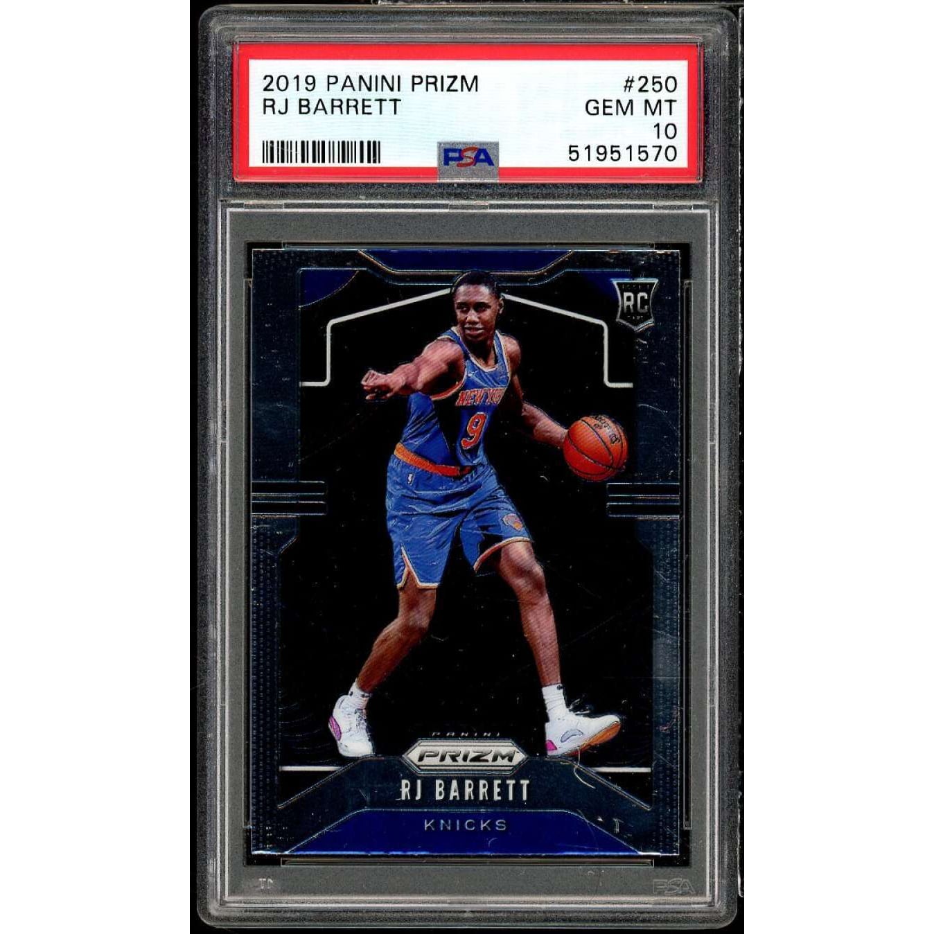 2019-20 Panini Prizm RJ Barrett #129 PSA 10 2019-20 Panini Prizm 