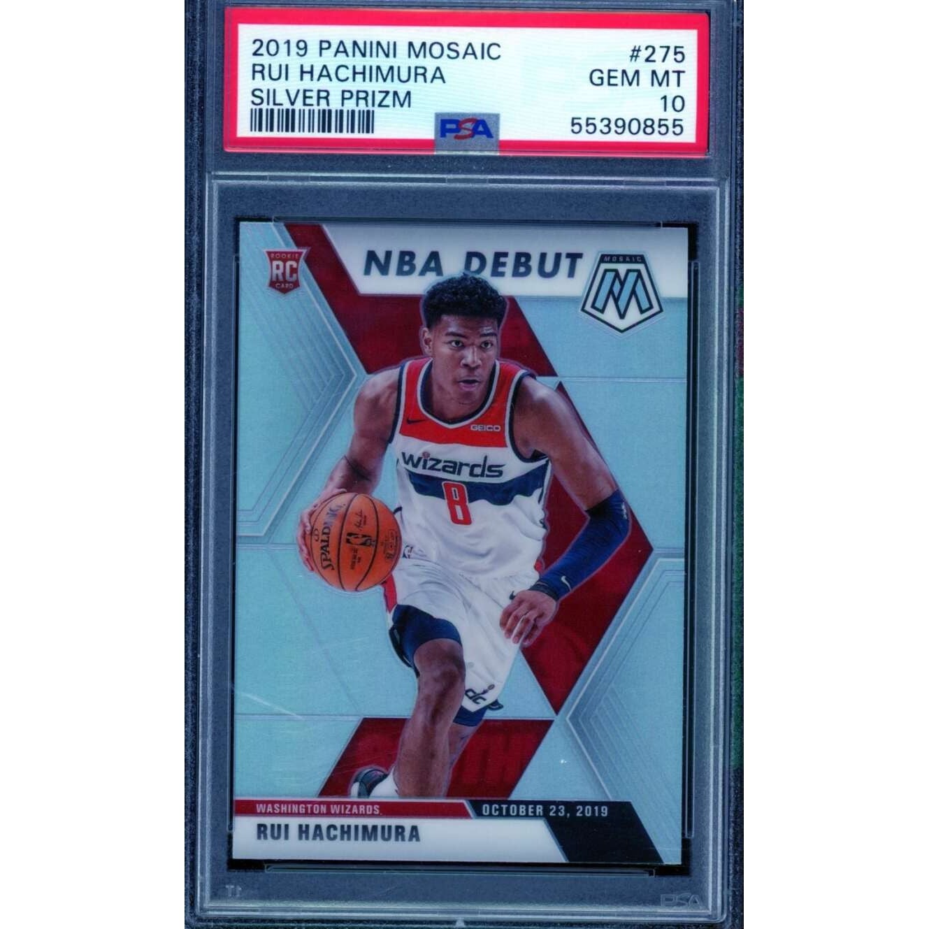 八村塁 rui hachimura rc silver prizm auto 2019-20 panini nba prizm 