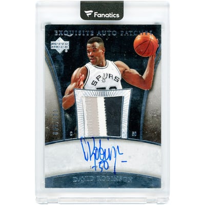 Autographed David Robinson NBA Trading Cards, Autographed Trading 