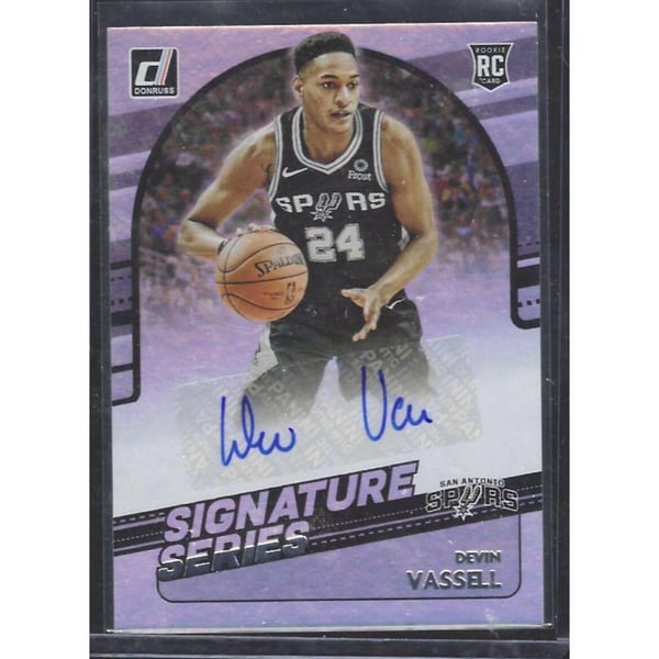 Autographed Devin Vassell NBA Trading Cards, Autographed Trading 