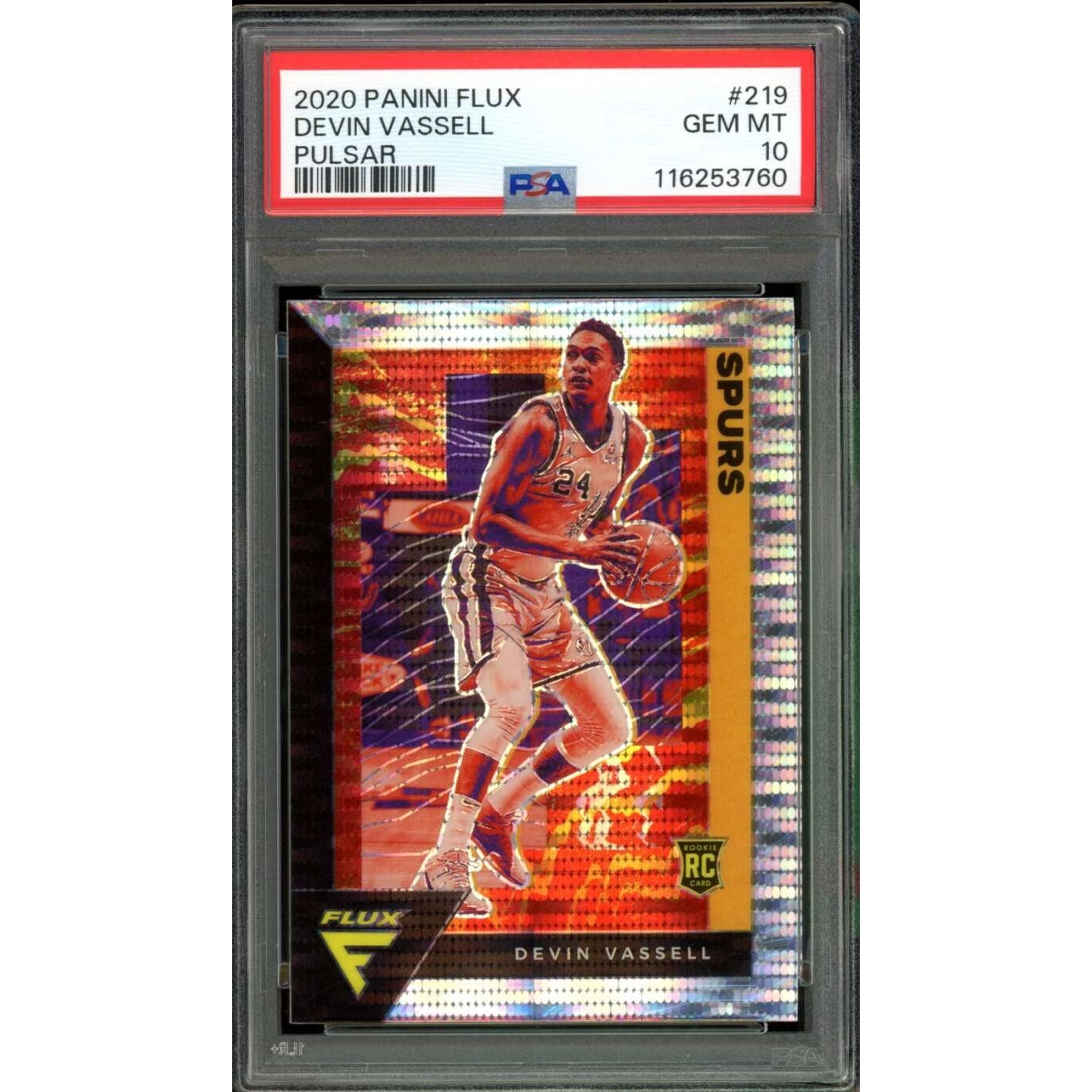 DEVIN VASSELL RC PSA 10 Rookie オート Devin Vassell 2020 Prizm #RP 