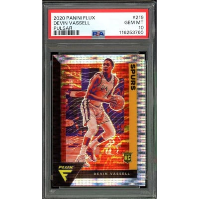 Autographed Devin Vassell NBA Trading Cards, Autographed Trading 