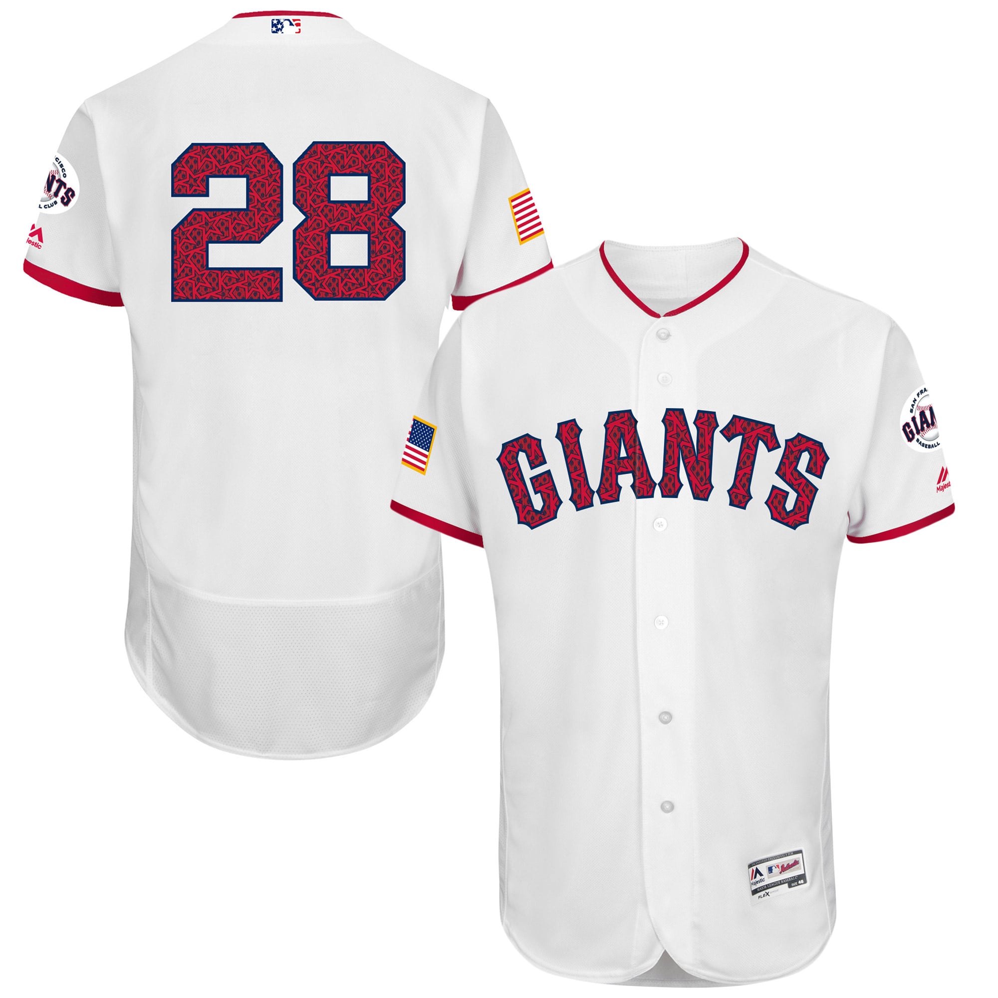 Men's San Francisco Giants Buster Posey Majestic White Fashion