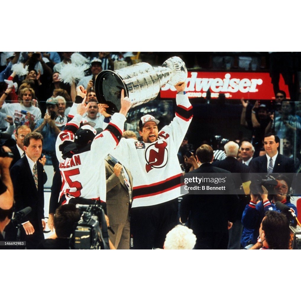 Maillot Vintage New Jersey Devils - Scott Stevens #4 - LNH - Avec Autographe Majestueux