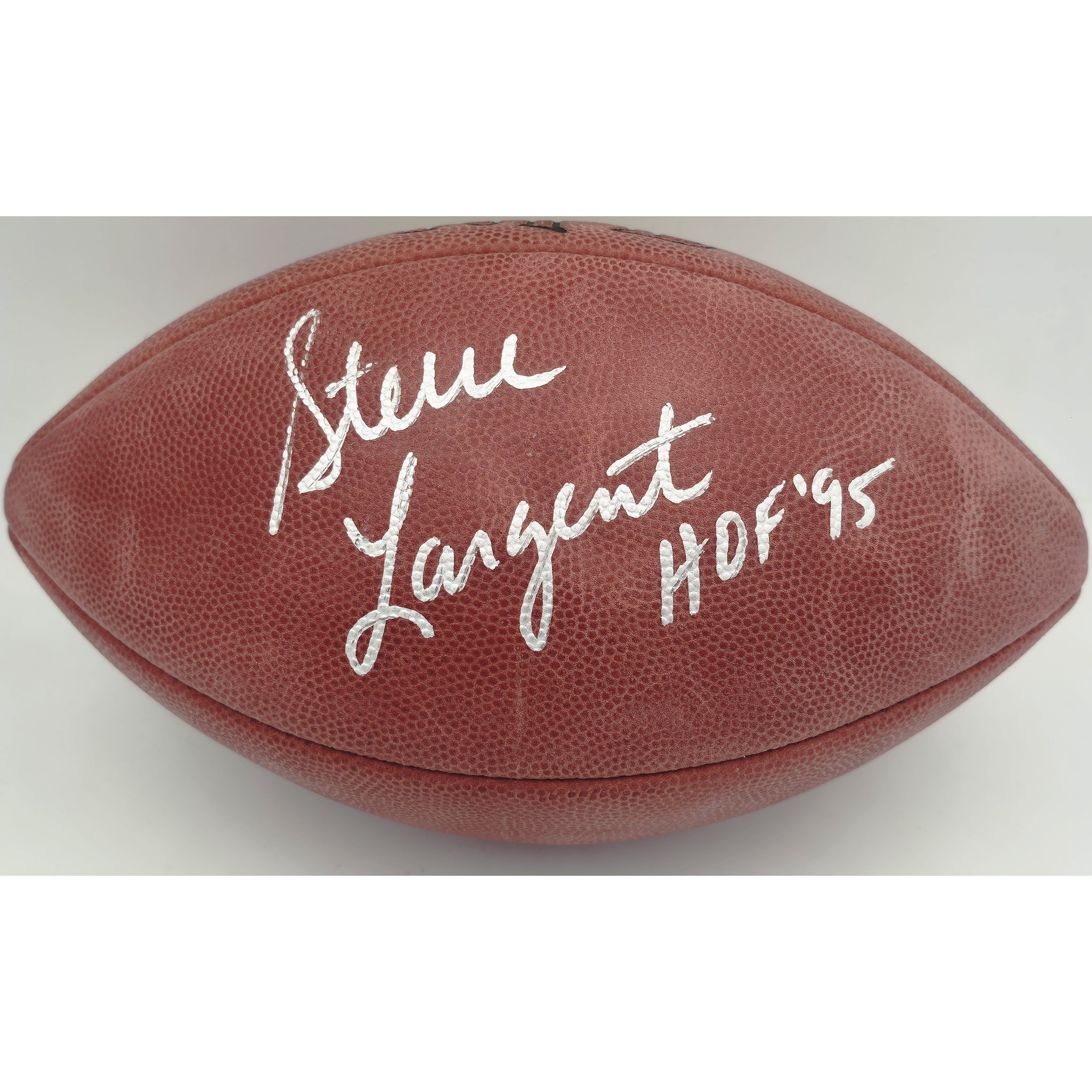 Steve Largent Autographed Official NFL Leather Football Seattle ...