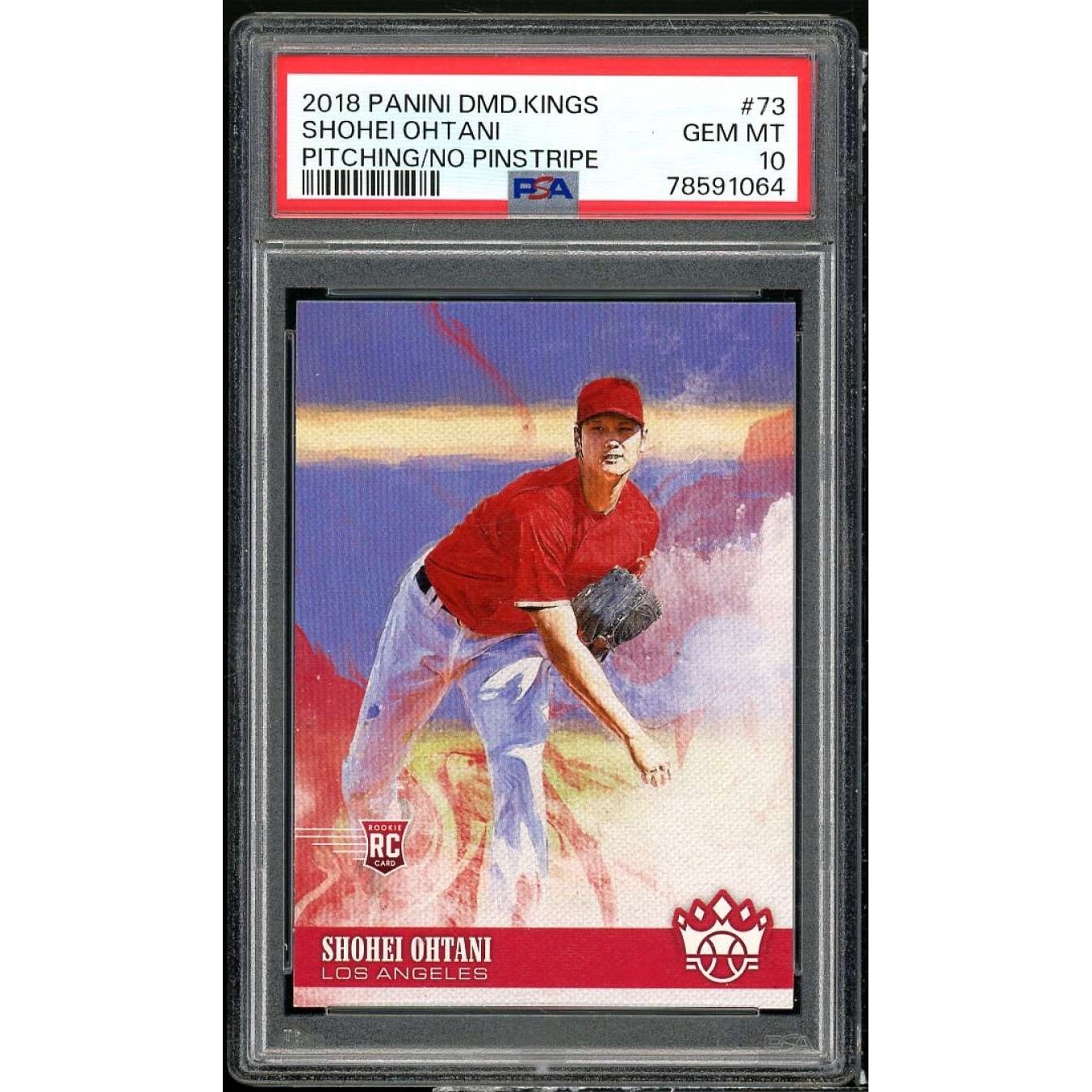 Shohei Ohtani Rookie Card 2018 Panini Diamond Kings #73 PSA 10