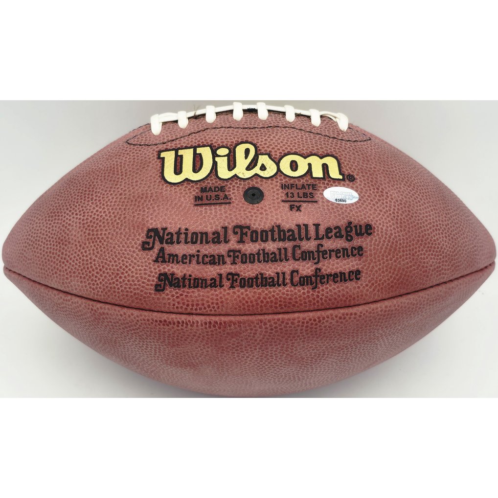 Steve Largent Autographed Official NFL Leather Football Seattle ...