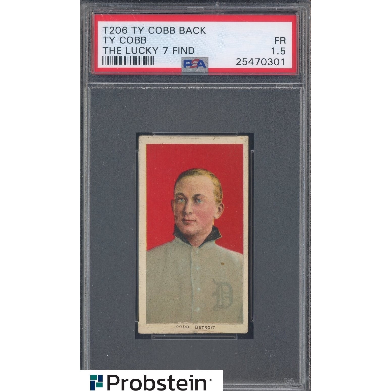 T206 TY COBB BACK 