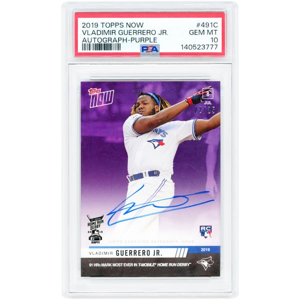 MLB Vladimir Guerrero Jr. Signed Trading Cards, Collectible 