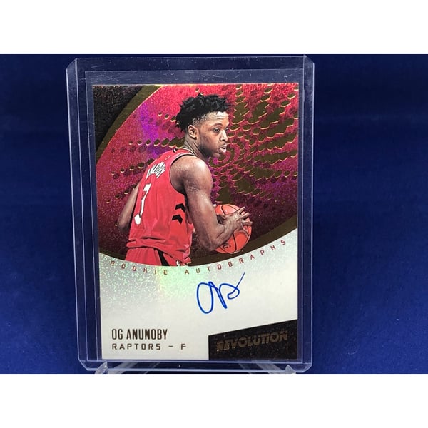 Og Anunoby 2017-18 Panini Revolution Rookie On Card Auto Rc