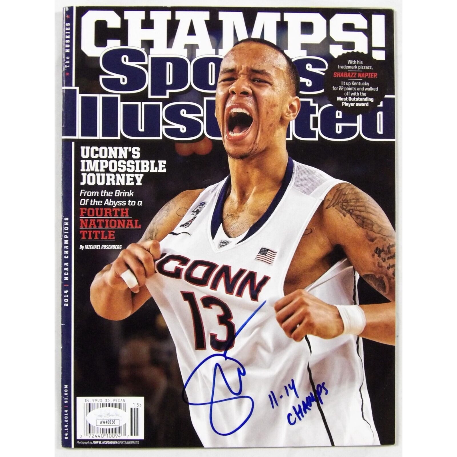 UConn Okafor u0026 Taurasi サイン入り表紙｜ゲーム・おもちゃ・グッズ