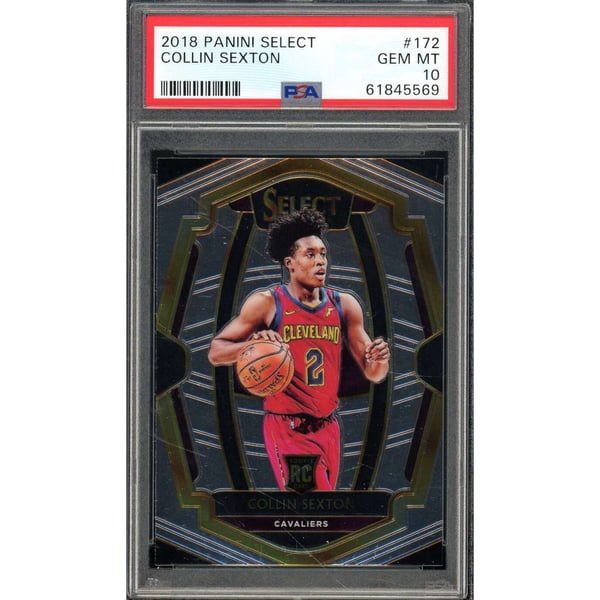 Collin Sexton Rookie Card 2018-19 Panini Select #172 PSA 10