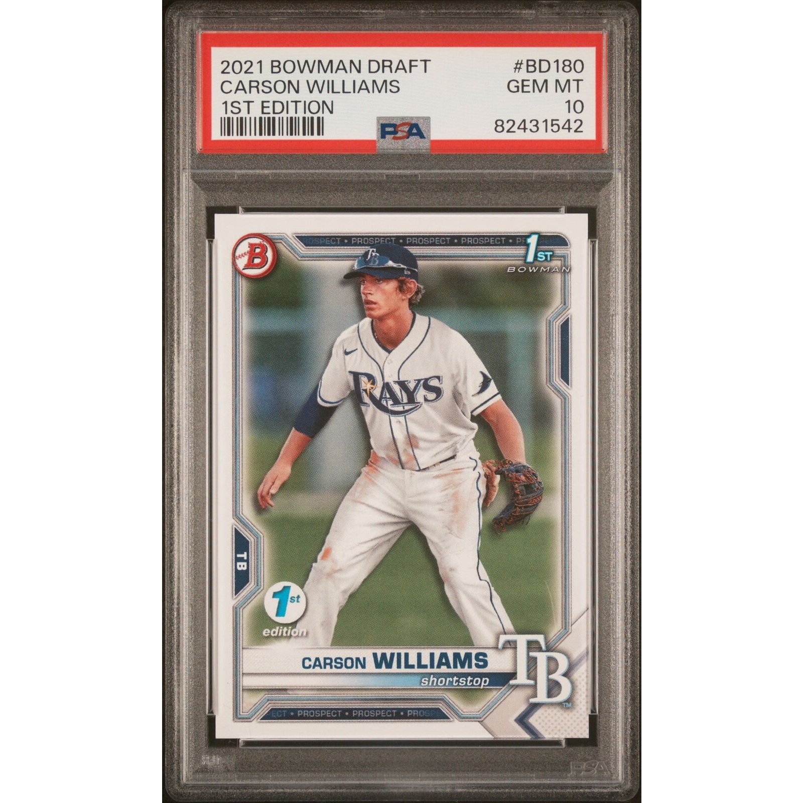 2021 Bowman Carson Williams Auto サイン PSA