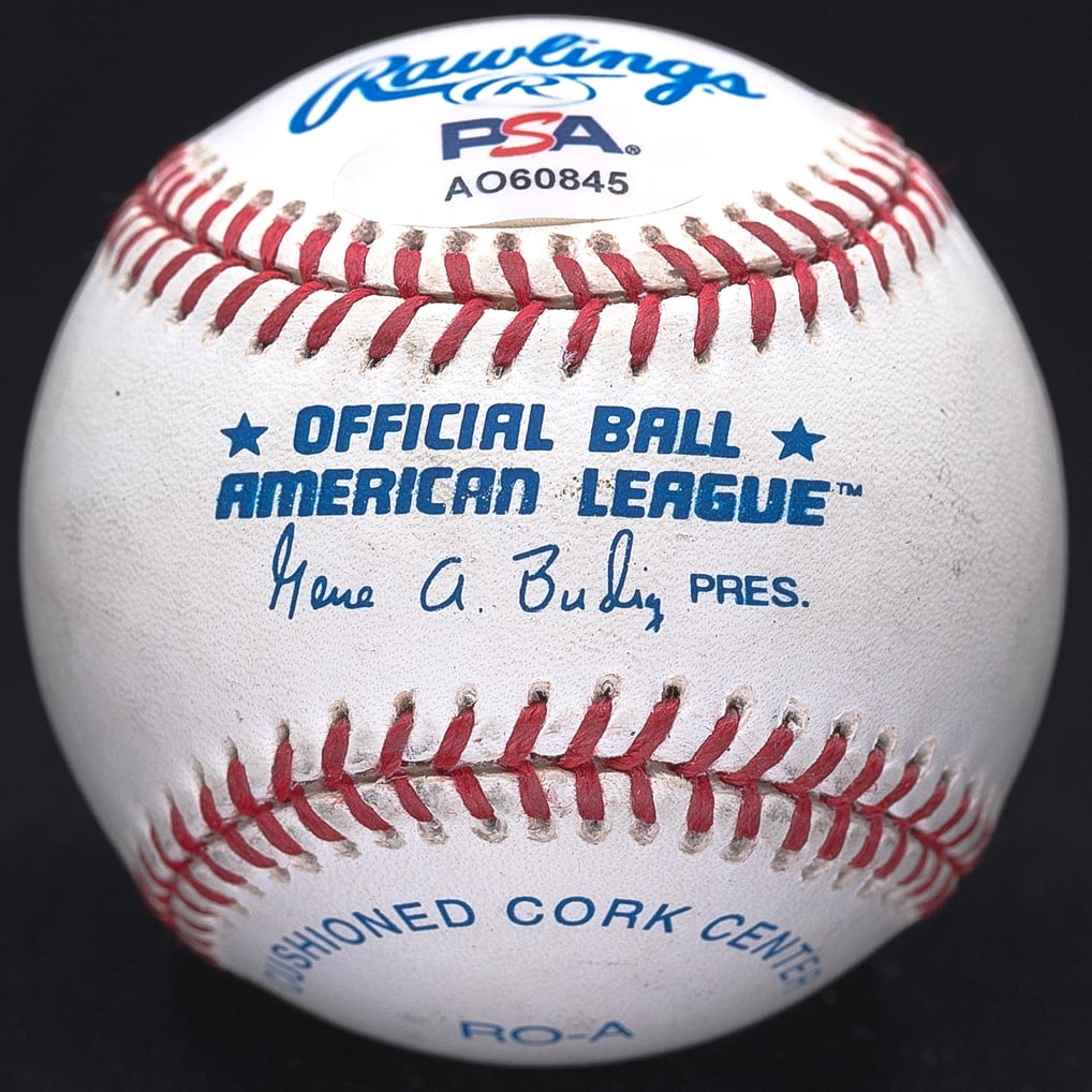 Yogi Berra It Ain't Over Till Its Over Signed OAL Baseball PSA Holo